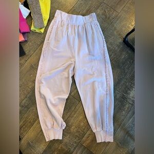 Free People Light Pink Jogger Pants